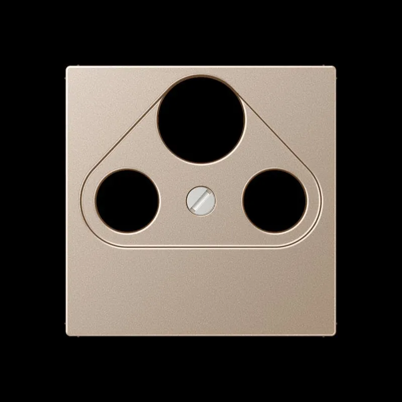 Jung Abdeckung für Universal-Sat/BK-Dosen, Serie A, champagner A561PLSATCH