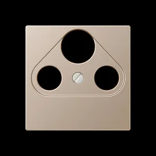 Jung Abdeckung für Universal-Sat/BK-Dosen, Serie A, champagner A561PLSATCH