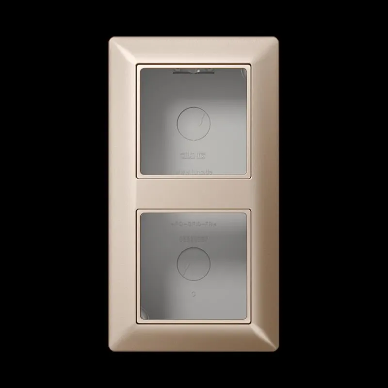 Jung Aufputz-Kappe 2fach, Serie AS, champagner AS582ACH