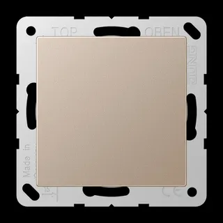 Jung Blind-Abdeckung (gerastet), Thermoplast lackiert, Serie A, champagner A594-0CH