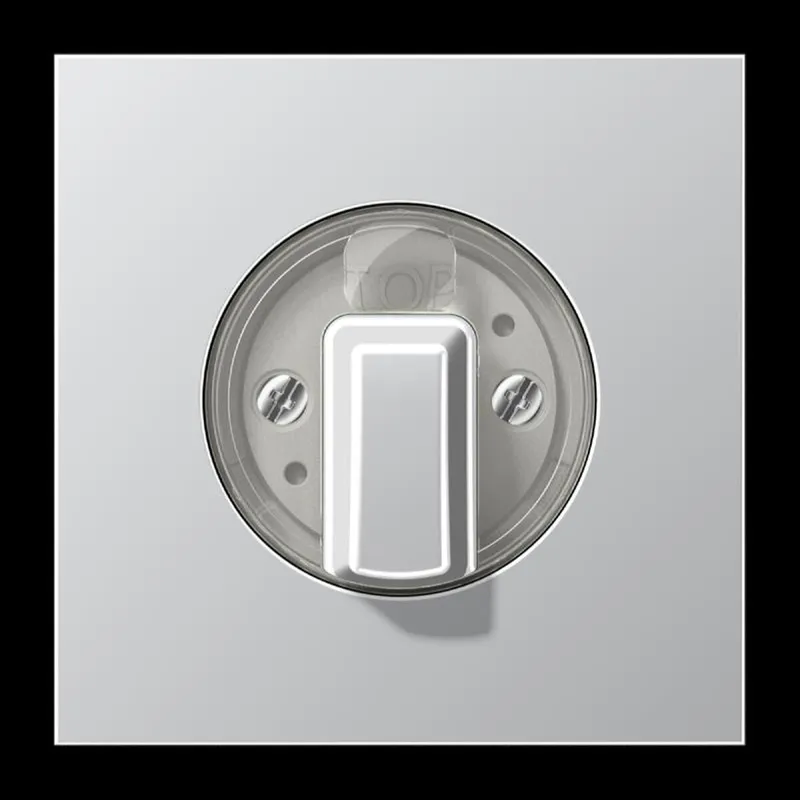 Jung Abdeckung für Drehschalter, Serie LS, Aluminium AL1941