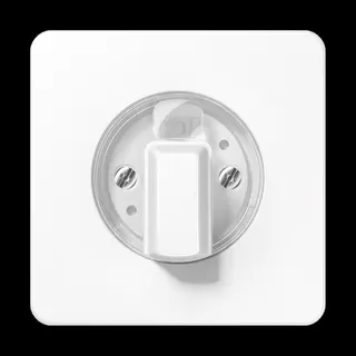 Jung Abdeckung für Drehschalter, Duroplast, Serie CD, alpinweiß CD1541WW