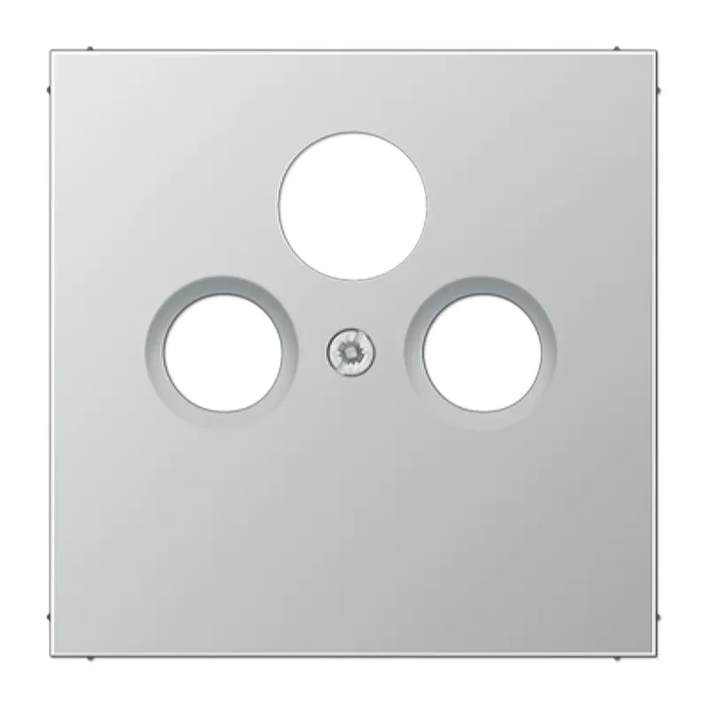 Jung Abdeckung für Universal-Sat/BK-Dosen, Serie LS, Aluminium AL2990SAT
