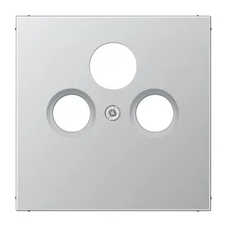 Jung Abdeckung für Universal-Sat/BK-Dosen, Serie LS, Aluminium AL2990SAT