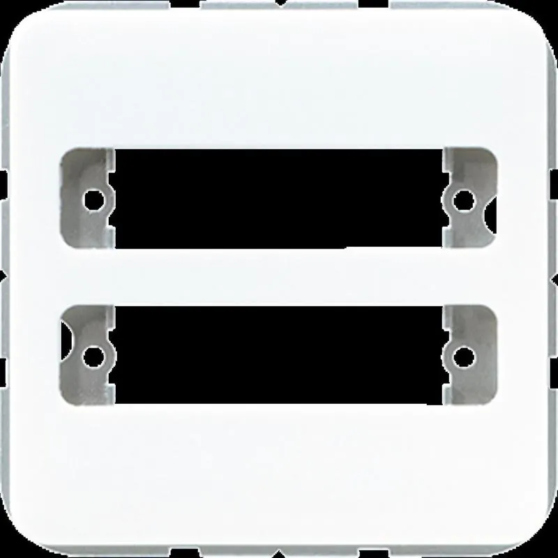 Jung Abdeckung für 2 D-Subminiatur-Steckverbinder, Thermoplast, Serie CD, alpinweiß CD594-2WW