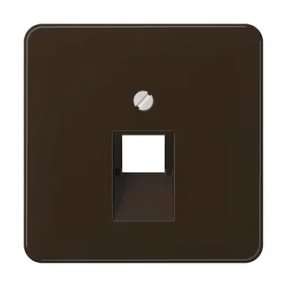 Jung Abdeckung für IAE/UAE-Anschlussdosen 1 x 8-polig, Thermoplast, Serie CD, braun CD569-1UABR