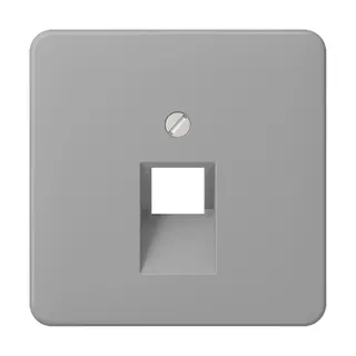 Jung Abdeckung für IAE/UAE-Anschlussdosen 1 x 8-polig, Thermoplast, Serie CD, grau CD569-1UAGR