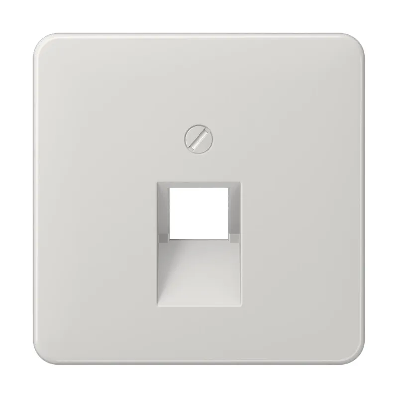 Jung Abdeckung für IAE/UAE-Anschlussdosen 1 x 8-polig, Thermoplast, Serie CD, lichtgrau CD569-1UALG