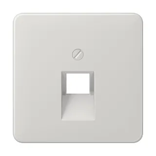 Jung Abdeckung für IAE/UAE-Anschlussdosen 1 x 8-polig, Thermoplast, Serie CD, lichtgrau CD569-1UALG