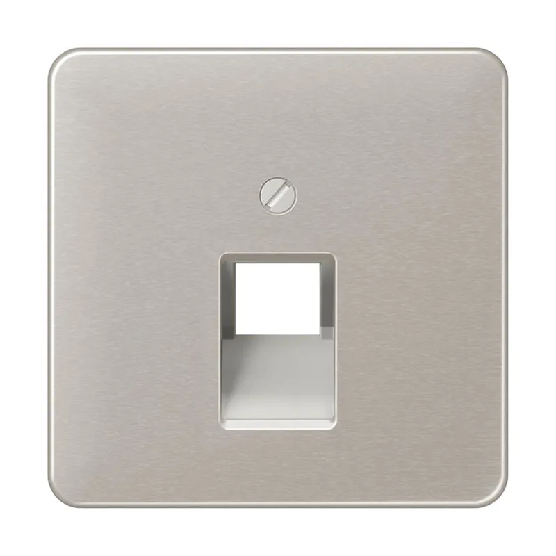 Jung Abdeckung für IAE/UAE-Anschlussdosen 1 x 8-polig, Aluminium eloxiert, Serie CD, platin CD569-1UAPT