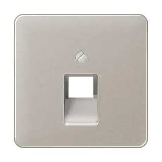 Jung Abdeckung für IAE/UAE-Anschlussdosen 1 x 8-polig, Aluminium eloxiert, Serie CD, platin CD569-1UAPT