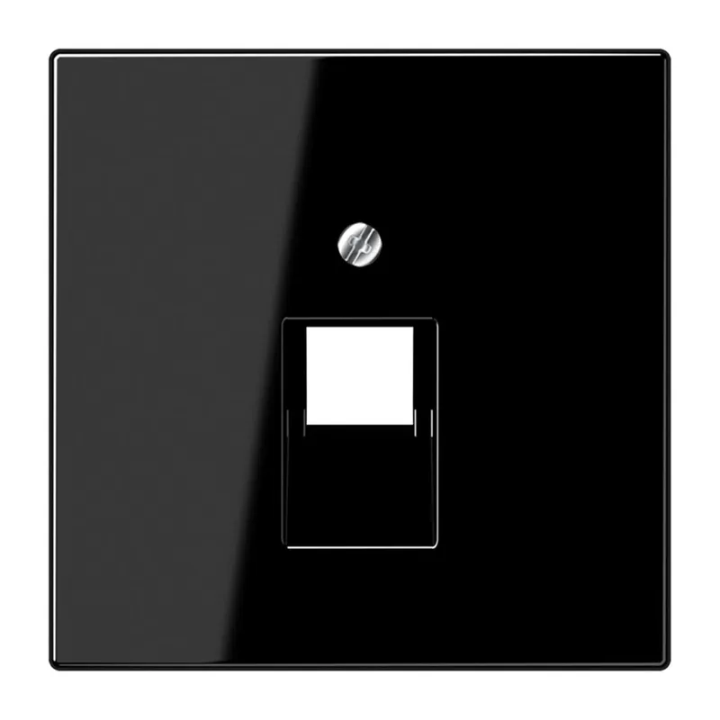 Jung Abdeckung für IAE/UAE-Anschlussdosen 1 x 8-polig, Thermoplast, Serie LS, schwarz LS969-1UASW