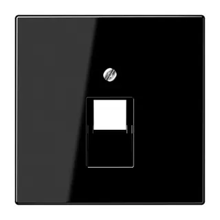 Jung Abdeckung für IAE/UAE-Anschlussdosen 1 x 8-polig, Thermoplast, Serie LS, schwarz LS969-1UASW