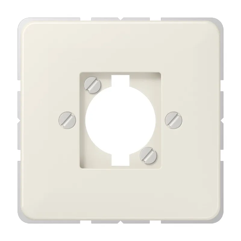 Jung Abdeckung für Lautsprecher-Buchse, für XLR-Steckverbinder (D-Serie), Duroplast, Serie CD, weiß 568-1