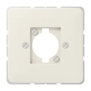Jung Abdeckung für Lautsprecher-Buchse, für XLR-Steckverbinder (D-Serie), Duroplast, Serie CD, weiß 568-1