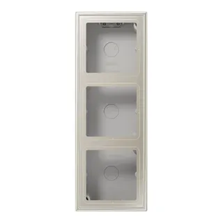Jung Aufputz-Kappe 3fach, Serie LS, Edelstahl ES2583A-L