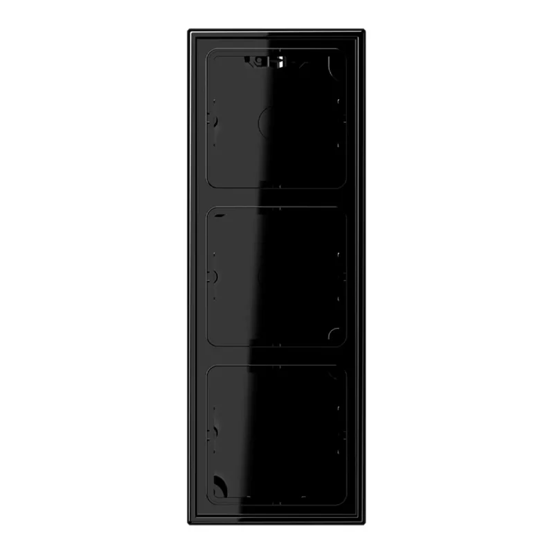 Jung Aufputz-Kappe 3fach, Serie LS, schwarz LS583ASW