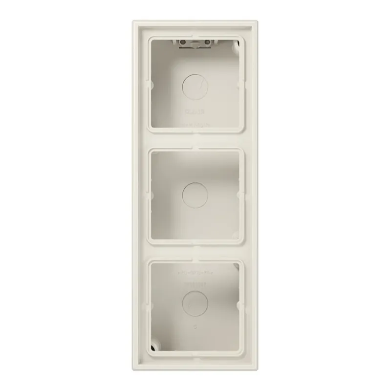 Jung Aufputz-Kappe 3fach, Serie LS, weiß LS583AW