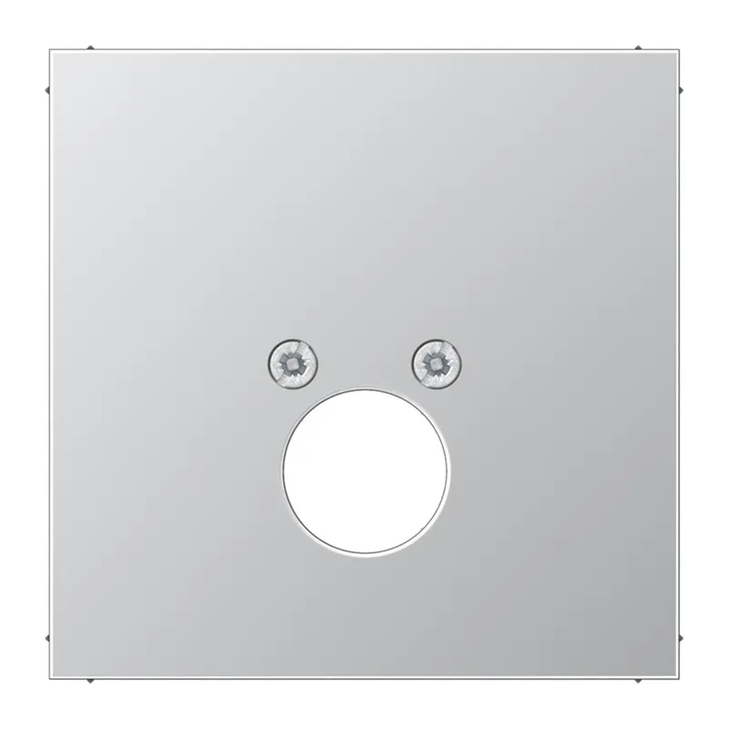 Jung Abdeckung für 1 Rundsteckverbinder bis 18,5 mm ?, Serie LS, Aluminium AL2962-1