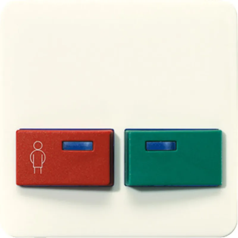 Jung Abdeckung für Ackermann, Typ 73642 B2, rot, grün, Serie CD, weiß 642B-1