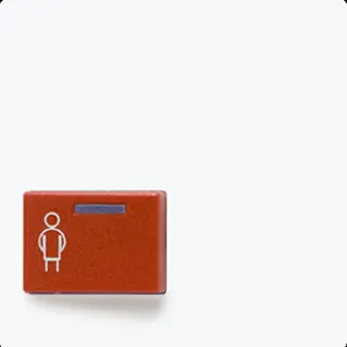 Jung Abdeckung für Ackermann, Typ 73022 A 2, rot, Serie AS/A, alpinweiß A022A-1WW