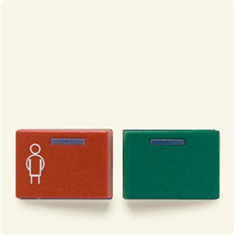 Jung Abdeckung für Ackermann, Typ 73642 B2, rot, grün, Serie AS/A, weiß A642B-1