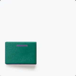 Jung Abdeckung für Ackermann, Typ 73642 C, grün, Serie AS/A, alpinweiß A642CWW