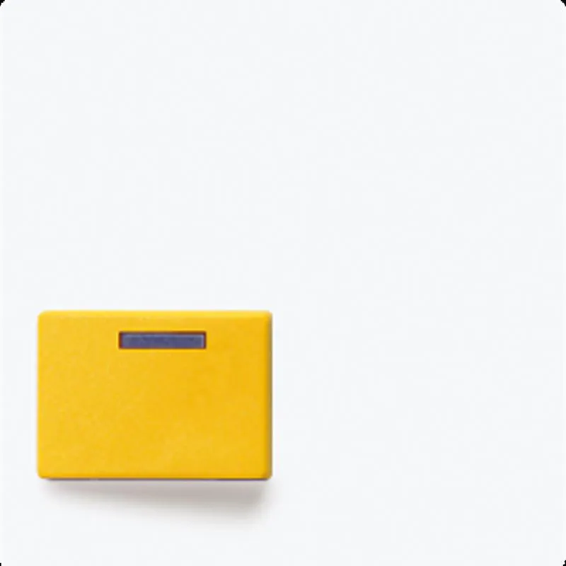 Jung Abdeckung für Ackermann, Typ 73642 D, gelb, Serie AS/A, alpinweiß A642DWW