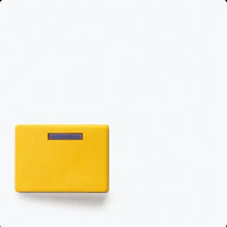 Jung Abdeckung für Ackermann, Typ 73642 D, gelb, Serie AS/A, alpinweiß A642DWW