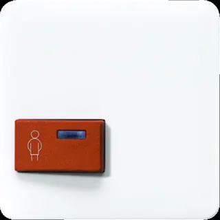 Jung Abdeckung für Ackermann, Typ 73022 A 2, rot, Serie CD, alpinweiß CD022A-1WW