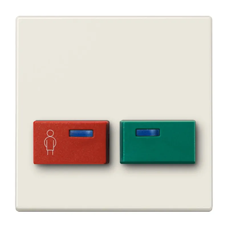 Jung Abdeckung für Ackermann, Typ 73642 B2, rot, grün, Serie LS, weiß LS642B-1