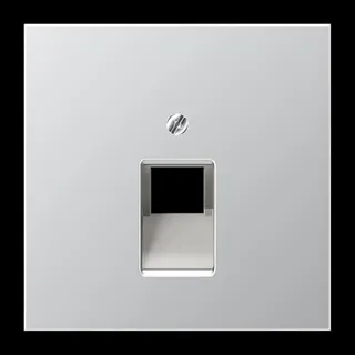 Jung Abdeckung für IAE/UAE-Anschlussdosen 1 x 8-polig, Serie LS, Aluminium AL2969-1UA