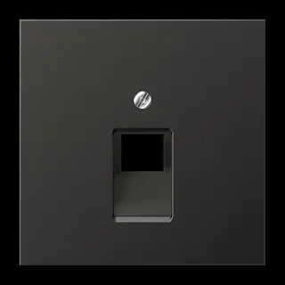 Jung Abdeckung für IAE/UAE-Anschlussdosen 1 x 8-polig, Aluminium lackiert, Serie LS, anthrazit (lackiertes Aluminium) AL2969-1UAAN