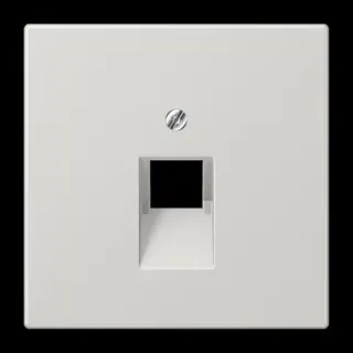 Jung Abdeckung für IAE/UAE-Anschlussdosen 1 x 8-polig, Thermoplast, Serie LS, lichtgrau LS969-1UALG