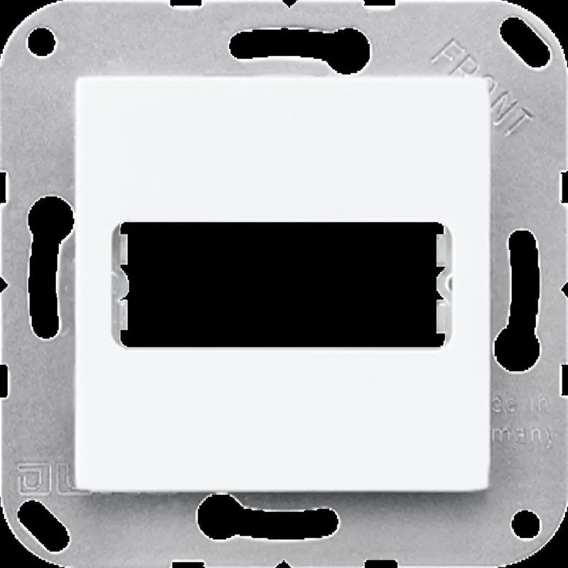 Jung Abdeckung für 1 D-Subminiatur-Steckverbinder, 9-/15-polig, Serie AS/A, alpinweiß A594-1915WW