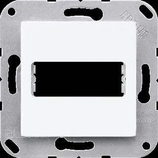 Jung Abdeckung für 1 D-Subminiatur-Steckverbinder, 9-/15-polig, Serie AS/A, alpinweiß A594-1915WW