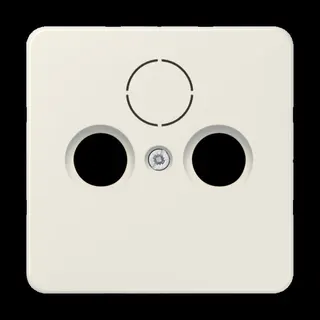 Jung Abdeckung für Universal-Sat/BK-Dosen, Thermoplast, Serie CD, weiß 561SAT