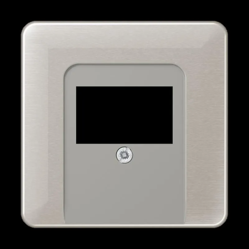 Jung Abdeckung für TAE-Anschlussdosen, Aluminium eloxiert, Serie CD, platin CD569TPT