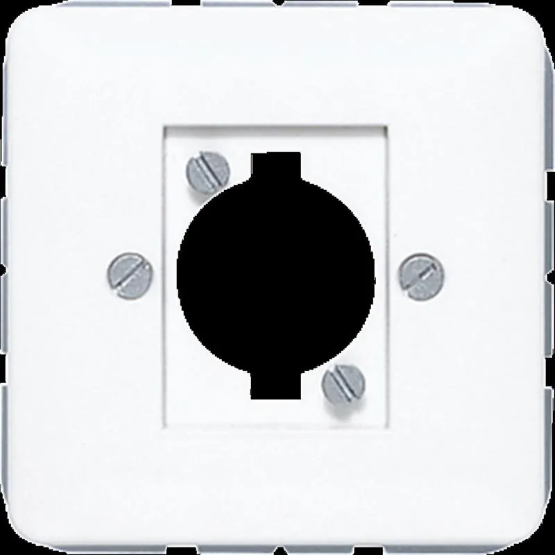 Jung Abdeckung für XLR-Steckverbinder (P-Serie), Duroplast, Serie CD, alpinweiß CD568WW