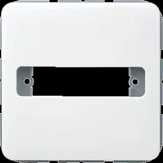 Jung Abdeckung für 1 D-Subminiatur-Steckverbinder, Thermoplast, Serie CD, alpinweiß CD594-1WW