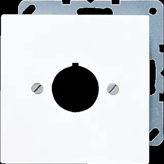 Jung Abdeckung für Befehlsgeräte mit 22,5 mm ?, Duroplast, Serie LS, alpinweiß LS964WW