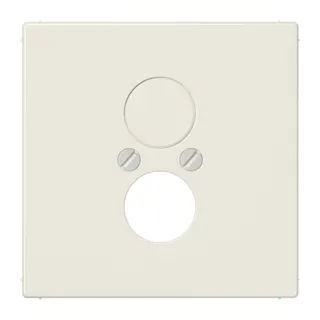 Jung Abdeckung für 2 Rundsteckverbinder bis 18,5 mm ?, Duroplast, Serie LS, weiß LS962