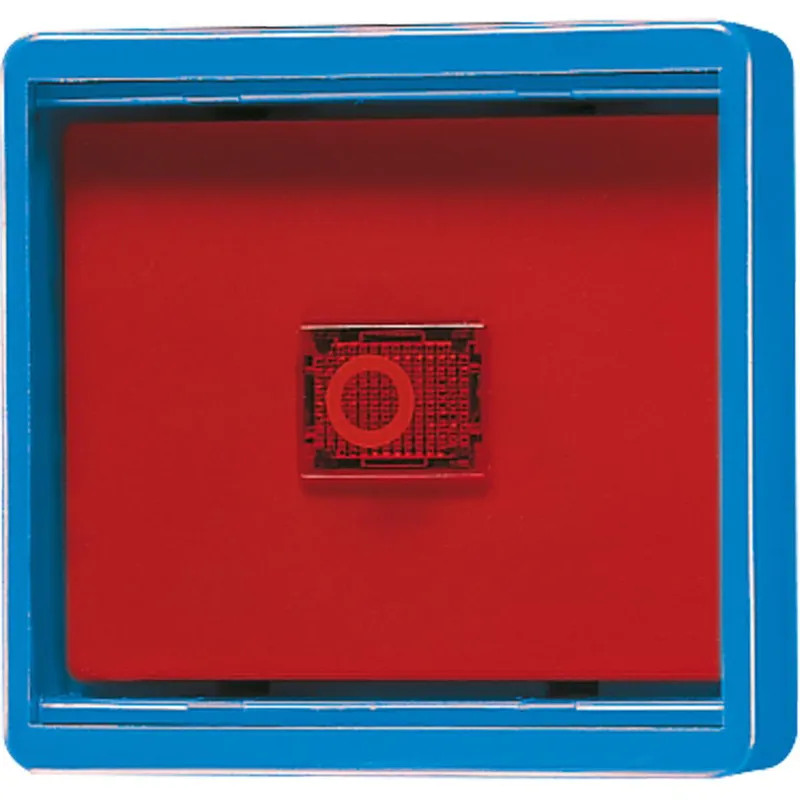 Jung Abdeckung mit Glasscheibe, WG 600, blau 661WGLBL