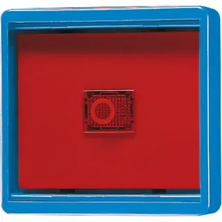 Jung Abdeckung mit Glasscheibe, WG 600, blau 661WGLBL