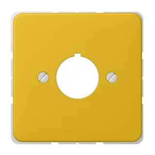 Jung Abdeckung für Befehlsgeräte mit 22,5 mm ?, Duroplast, Serie CD, gelb 564GE