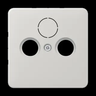 Jung Abdeckung für Universal-Sat/BK-Dosen, Thermoplast, Serie CD, lichtgrau CD561SATLG