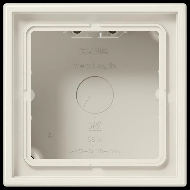 Jung Aufputz-Kappe 1fach, Serie LS, weiß LS581AW