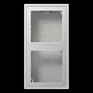 Jung Aufputz-Kappe 2fach, Serie LS, Aluminium AL2582A-L
