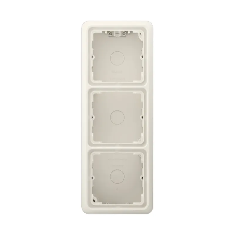Jung Aufputz-Kappe 3fach, Serie CD, weiß CD583AW