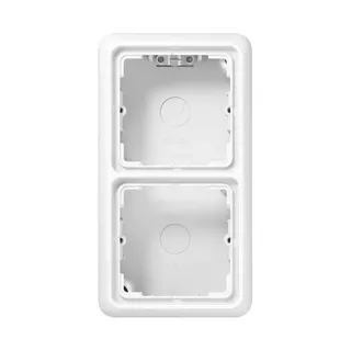Jung Aufputz-Kappe 2fach, Serie CD, alpinweiß CD582AWW